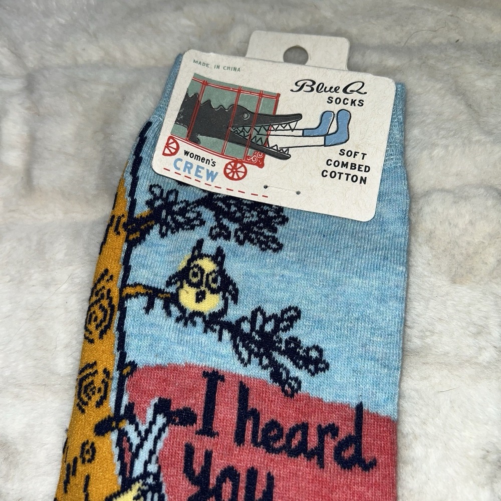 Lot Of 3 NWT Blue Q  Women's Crew Socks Dog Job - Picture 5 of 8